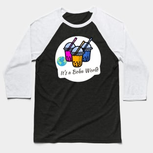 Boba Lover - It's a Boba World Baseball T-Shirt